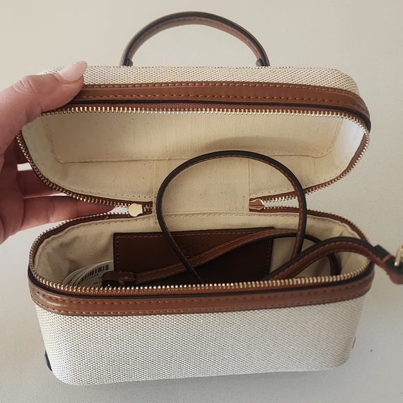 Zara Tan and Cream Women's Handbag - Picture 10 of 13